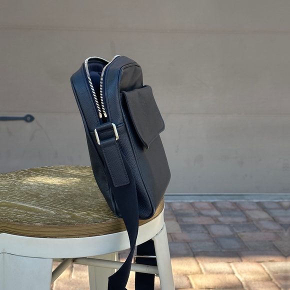 This is a brand new authentic Louis Vuitton Alex Messenger PM bag in Taiga Blue. - Picture 7 of 7